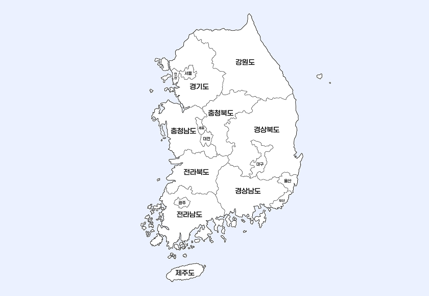 지역 선택 필터